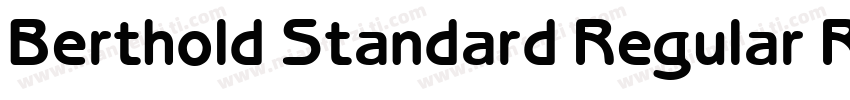 Berthold Standard Regular Regular字体转换